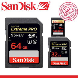 Carte mémoire SanDisk SD 64GB 32GB SDHC/SDXC Class 10 95MB/s